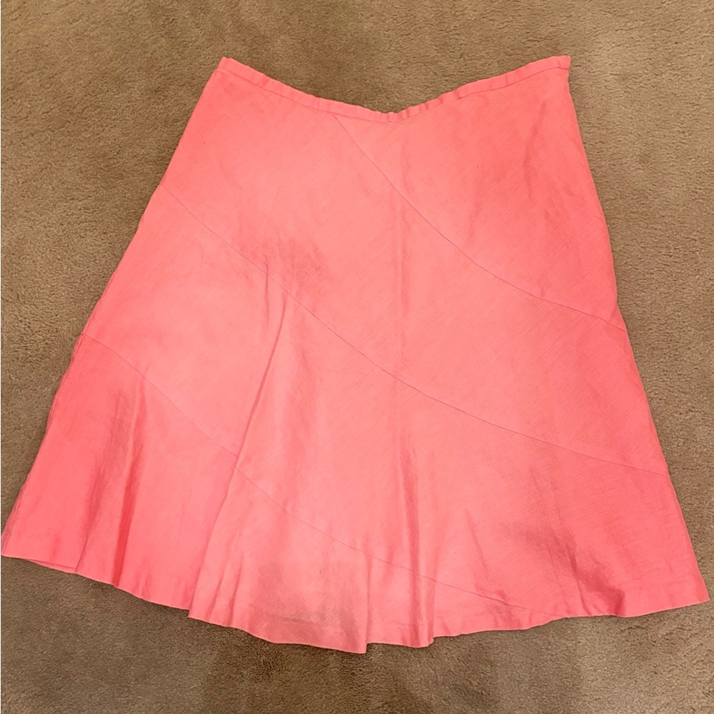 SUNNY LEIGH Lovely Pink A-Frame Midi Lined Skirt, Size: 8